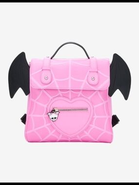 Pink Bat Wing Heart Backpack